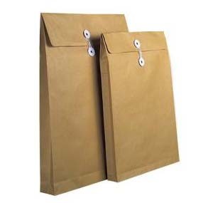 BROWN ENVELOPE WITH STRING  10" x 14" x 1.5"
