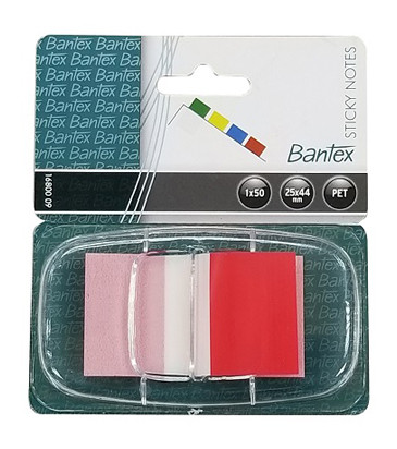 BANTEX 16800-09 STICKY NOTE - RED (50's)