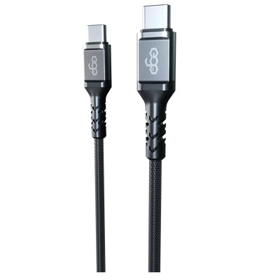 EGO TYPE-C TO TYPE-C 100W PD CABLE 200CM – GREY (CC20-20GREY)