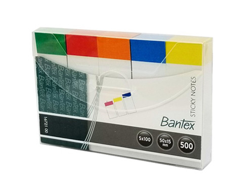 BANTEX 16721 STICKY PAPER 5 COLOR NOTE (5x100)