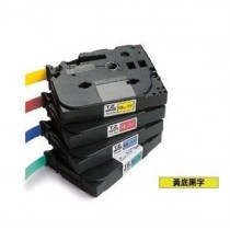 BROTHER TZe-611 6mm x 8M LABEL TAPE (BLACK ON YELLOW)
