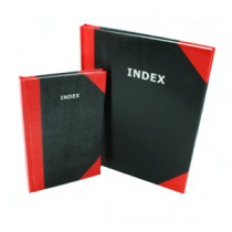 6" x 8"  HARD COVER INDEX BOOK 200 Pg.