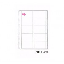 SEDIA  NPX-20  NAME CARD HOLDER REFILL (A4S)  10's
