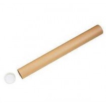 3" x 27"  POSTER TUBE w/COVER CAP