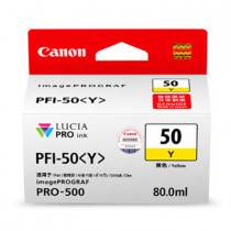CANON PFI-50 Y INK TANK (80ML) FOR iPF PRO-500 