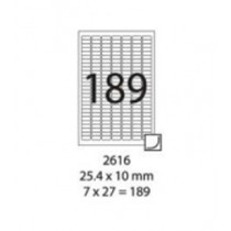 SMART LABEL 2616-100  25.4 x 10mm (189'S)