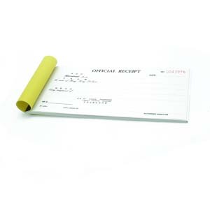 7022 OFFICAL RECEIPT w/No. - (NCR 2-PLY)