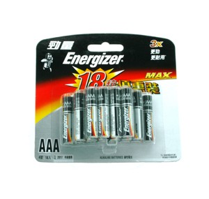 ENERGIZER  E-92(3A)  ALKALINE BATTERY  18's