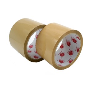 RED (W)  OPP TAPE  3"  -  BROWN