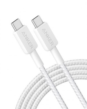 ANKER 322 6FT/1.8M TYPE-C TO TYPE-C CABLE – WHITE (A81F6H21)