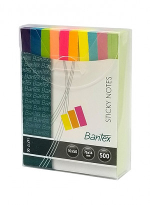 BANTEX 16717 STICKY PAPER 10 COLOR NOTE (10x50)
