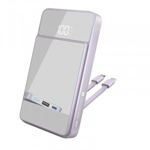 EGO ALLY DELIVERY 2 MAGSAFE 12000MAH BUILD-IN CABLE POWER BANK – PURPLE (M2051Q-PURPLE)
