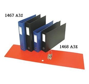 辦得事 1468 A3E 橫放式拱型扣文件存檔夾 - 紅色