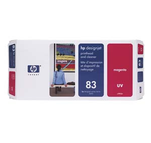 HP C4962A(NO 83) UV MAGENTA PRINTHEAD AND CLEANER