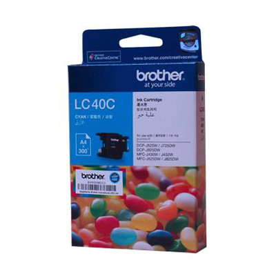 BROTHER LC-40 CYAN INK FOR MFC-J430W, MFC-J625DW, MFC-J825DW