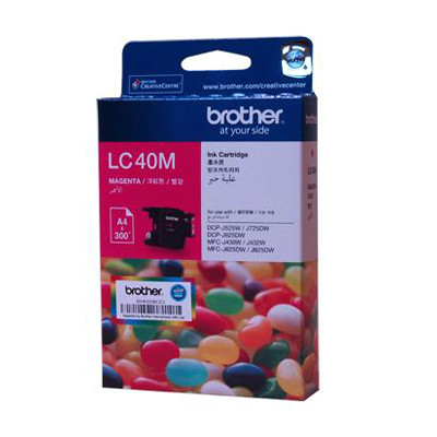 BROTHER LC-40 MAGENTA INK FOR MFC-J430W, MFC-J625DW, MFC-J825DW