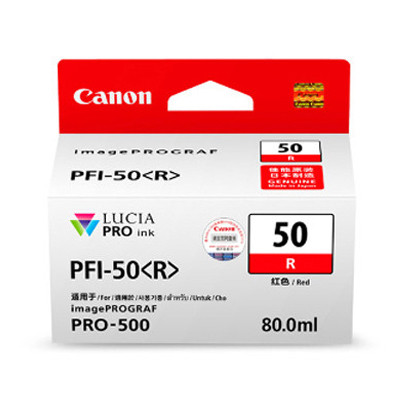 CANON PFI-50 R INK TANK (80ML) FOR iPF PRO-500 