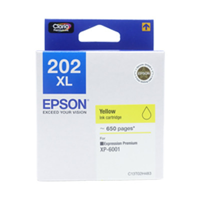 EPSON C13T02H483 YELLOW INK CARTRIDGE FOR XP-6001