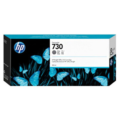 HP 3ED50A (P2V72A) (NO.730B) 300ML GRAY INK CART