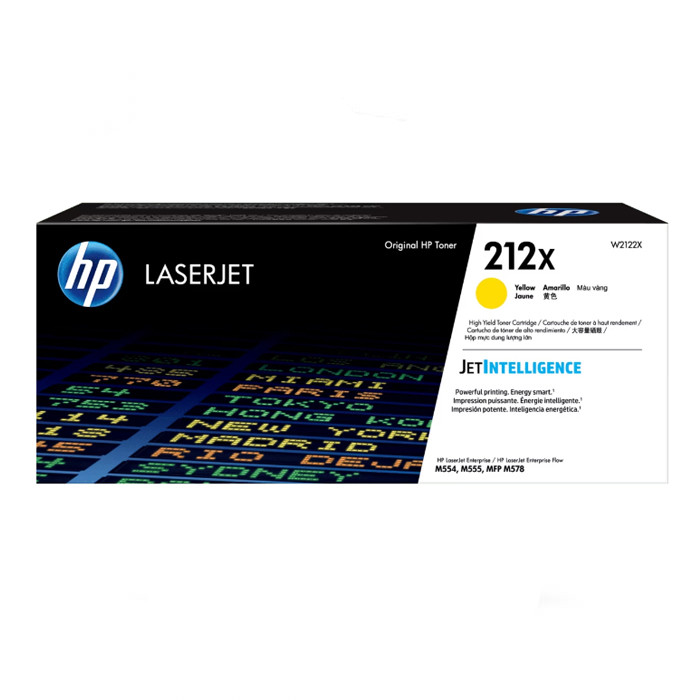 HP W2122X (NO.212X) YELLOW ORIGINAL LASERJET TONER CARTRIDGE