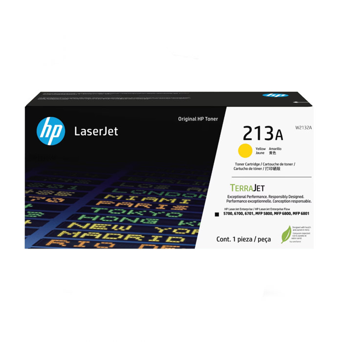 HP W2132A #213A YELLOW TONER CARTRIDGE (3000 PAGES)