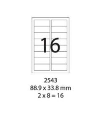 SMART LABEL 2543-100  88.9 x 33.8mm (16'S)