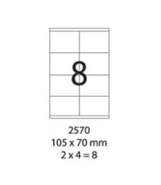 SMART LABEL 2570-100  105 x 70mm (8'S)