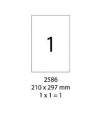 SMART LABEL 2586-20  A4 LASER COLOR LABEL - YELLOW (1'S)