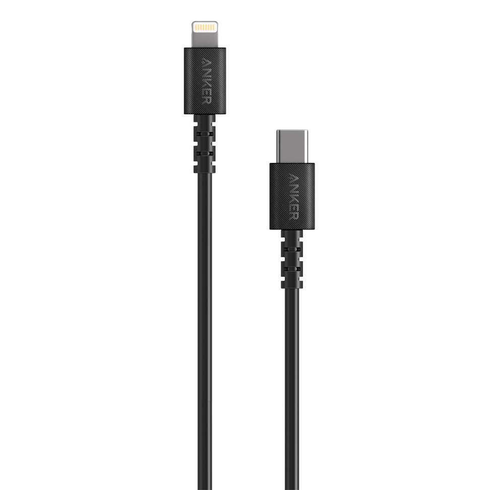 ANKER POWERLINE SELECT 6FT/1.8M  USB-C TO MFI LIGHTNING CABLE – BLACK (A8613H11)
