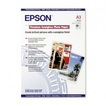 EPSON S041334 PREMIUM SEMI-GLOSSY PHOTO PAPER A3 (20 Sheets)