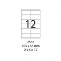 SMART LABEL 2567-100  105 x 48mm (12'S)