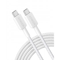 ANKER 322 10FT/3M TYPE-C TO TYPE-C CABLE – WHITE (A81F7H21)