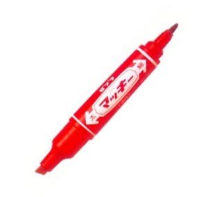 班馬 MO-150 大嘜奇雙頭記號筆 - 紅色