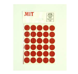 MIT  WS-401  紅色認証標貼 16mm (120個裝)