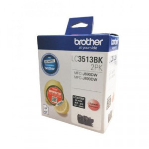 BROTHER LC-3513BK 2PK BLACK INK