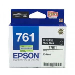 EPSON C13T761180 PHOTO BLACK FILL VOLUME INK CARTRIDGE FOR P608