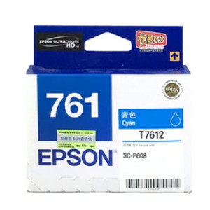 EPSON C13T761280 CYAN FILL VOLUME INK CARTRIDGE FOR P608