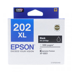 EPSON C13T02G183 BLACK INK CARTRIDGE FOR XP-6001