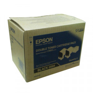 EPSON S050594 BLACK TONER FOR C3900DTN (DOUBLE PACK)