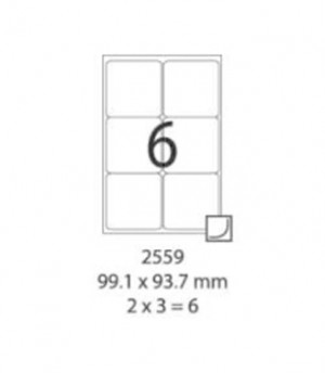 SMART LABEL 2559-100  99.1 x 93.7mm (6'S)