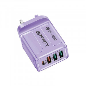 INFINITY PC45S PD+QC WALL CHARGER - PURPLE (IN-PC45S-PE)