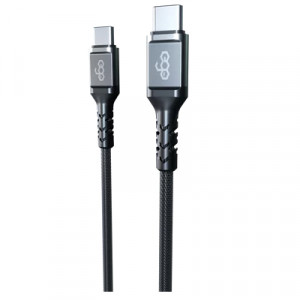 EGO TYPE-C TO TYPE-C 100W PD CABLE 100CM – GREY ( CC20-10GREY)