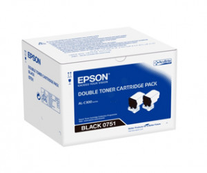 EPSON C13S050751 DOUBLE BLACK TONER CARTRIDGE FOR C300N