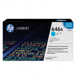 HP CF031A #646A CYAN TONER FOR CM4540 (12.5K)