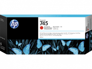 HP F9K06A (NO.745) CHROMATIC RED INK CARTRIDGE